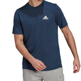 adidas Men's Feelready Performance T Shirt Blue Size Small