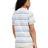 Sun + Stone Men's SoCal Regular Fit Stripe T Shirt White  Size Medium