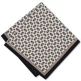 Alfani Men's Geometric Print Pocket Square Beige Size Regular