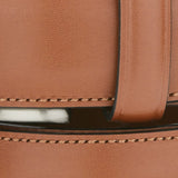 Perry Ellis Men's Leather Dress Belt Brown Size Small