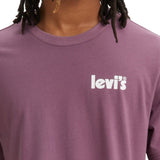 Levi's Men's Relaxe Fit Short Sleeve Logo T-Shirt Purple Size Small