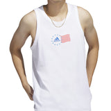adidas Men's American Flag Tank White Size XX-Large