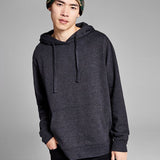 And Now This Men's Pullover Fleece Hooded Sweatshirt Black Size Medium