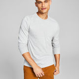 And Now This Men's Pocket Long Sleeve T Shirt Gray Size X-Large