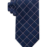Tommy Hilfiger Men's Classic Shadow Grid Tie Blue Size Regular