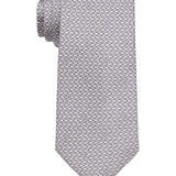 Michael Kors Men's Classic Design Link Print Tie Gray Size Regular