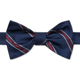 Tommy Hilfiger Men's Rumi Stripe Self-Tie Bow Blue Size Regular