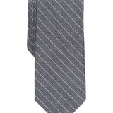 Bar III Men's Vernon Stripe Tie Gray Size Regular