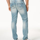 American Rag Men's Vintage Wash Distressed Jeans Blue Size 31x32