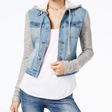 American Rag Women's Terry Denim Jacket Blue Size S