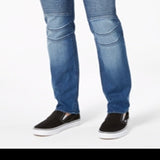 American Rag Men's Slim Fit Moto Jeans Blue Size 34x30