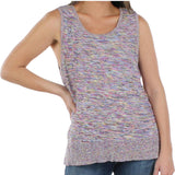 Style & Co Women's Side Slit Hi Lo Sweater Vest Gray Size Small