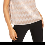 INC International Concepts Tie-Neck Shine Halter Top Pink Size 2XL