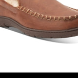 Weatherproof Vintage Men's Moccasin Slippers Brown Size XL