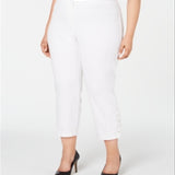 Alfani Women's Hollywood Waist Pants White Size 18W