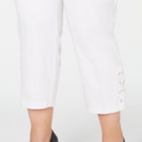 Alfani Women's Hollywood Waist Pants White Size 18W