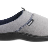 Isotoner Men's Jared Hoodback Memory Foam Slippers Gray Size 2XL