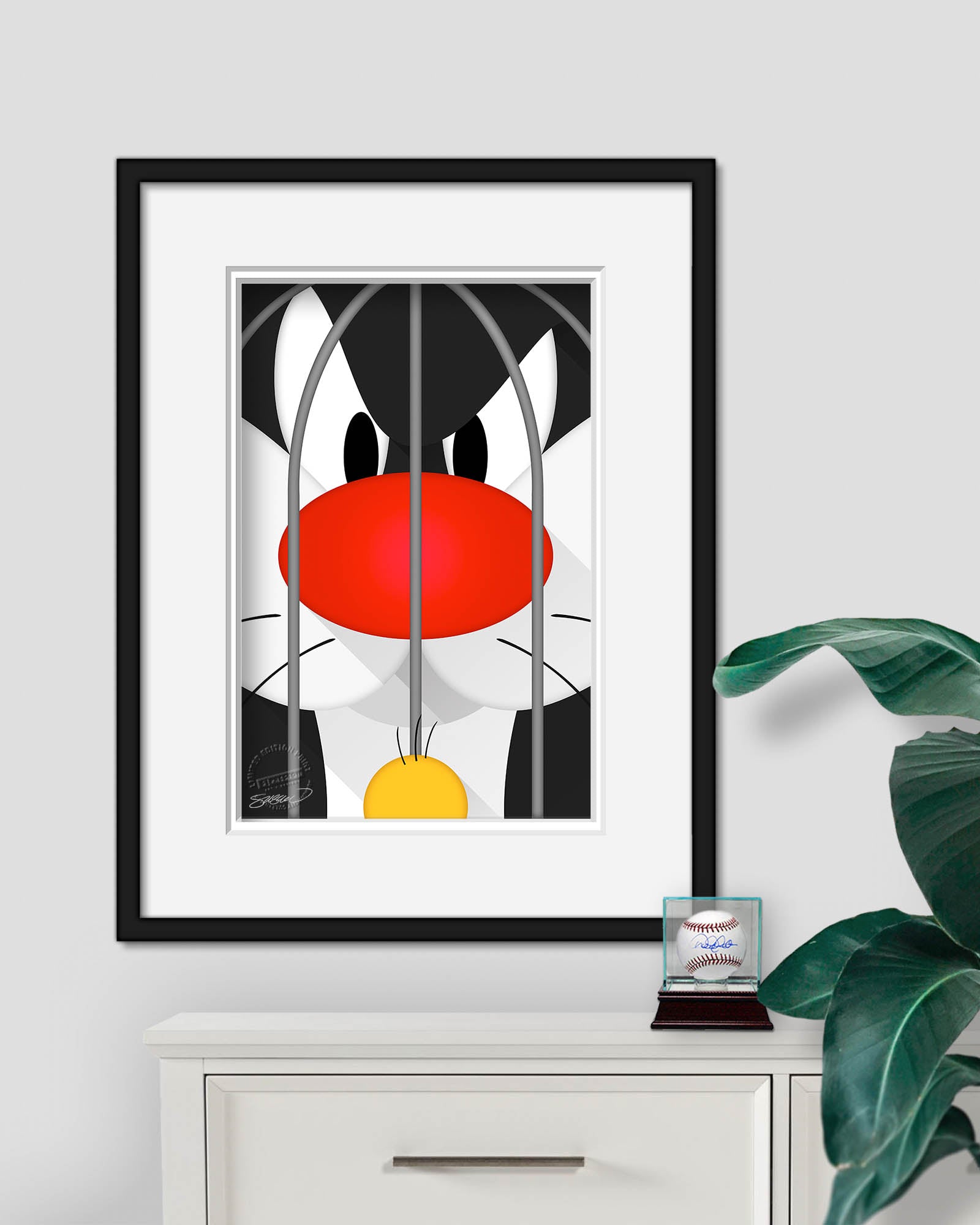 Putty Tat Trouble - Minimalist Looney Tunes Art Print