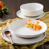 Kaya White Dinnerware, Set of 16