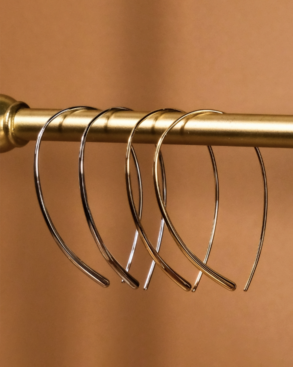 Delicate Threader Hoop Earrings Set Of 2
