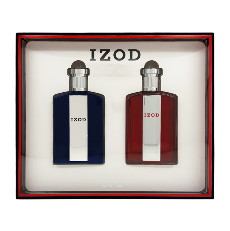 IZOD Legacy 2PC Set for Men 3.4 oz EDT (Dark Blue & Red)