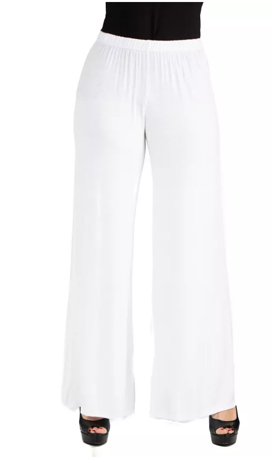 24seven Comfort Apparel Womens Medium Palazzo Pants