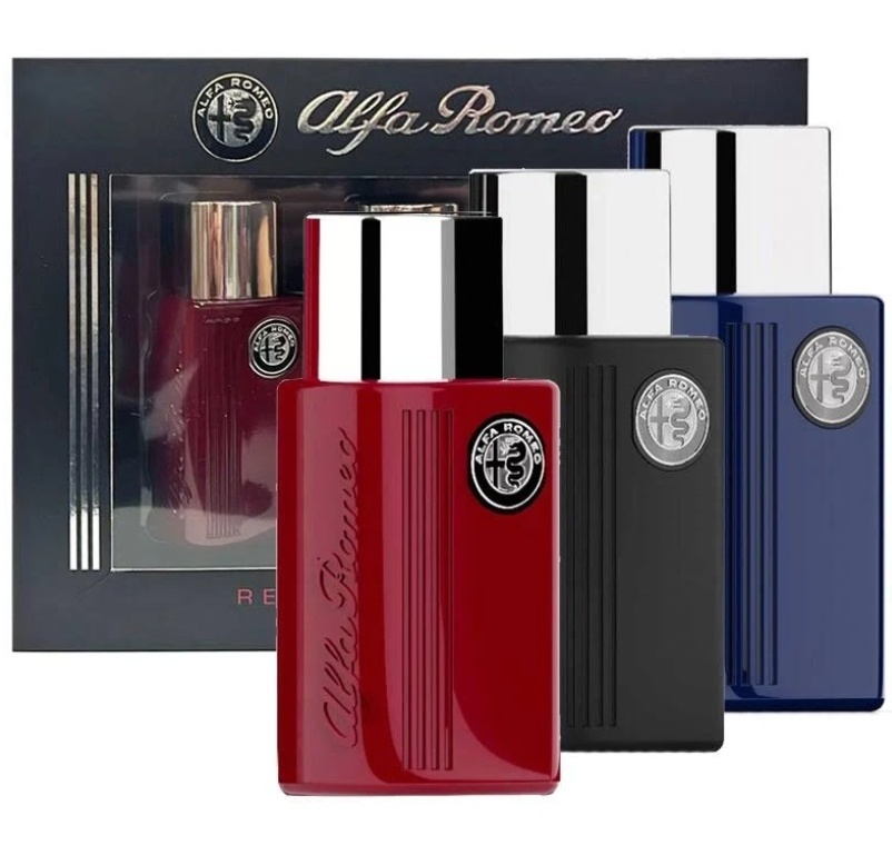 Alfa Romeo 3PC Coffret EDT 1.3 oz (Red, Blue, Black)