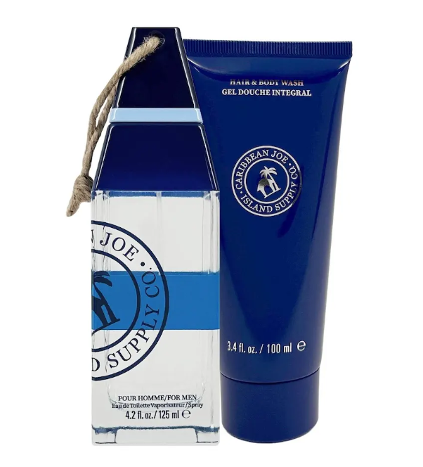 Caribbean Joe Sapphire Sands EDT for Men 4.2 oz 2PC Set (3.4 oz HBW)