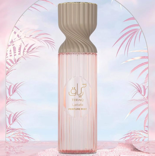 Lattafa Teriaq Body Mist For Women, 8.4 Oz / 250 Ml, Amber Vanilla Fragrance For Daily Use