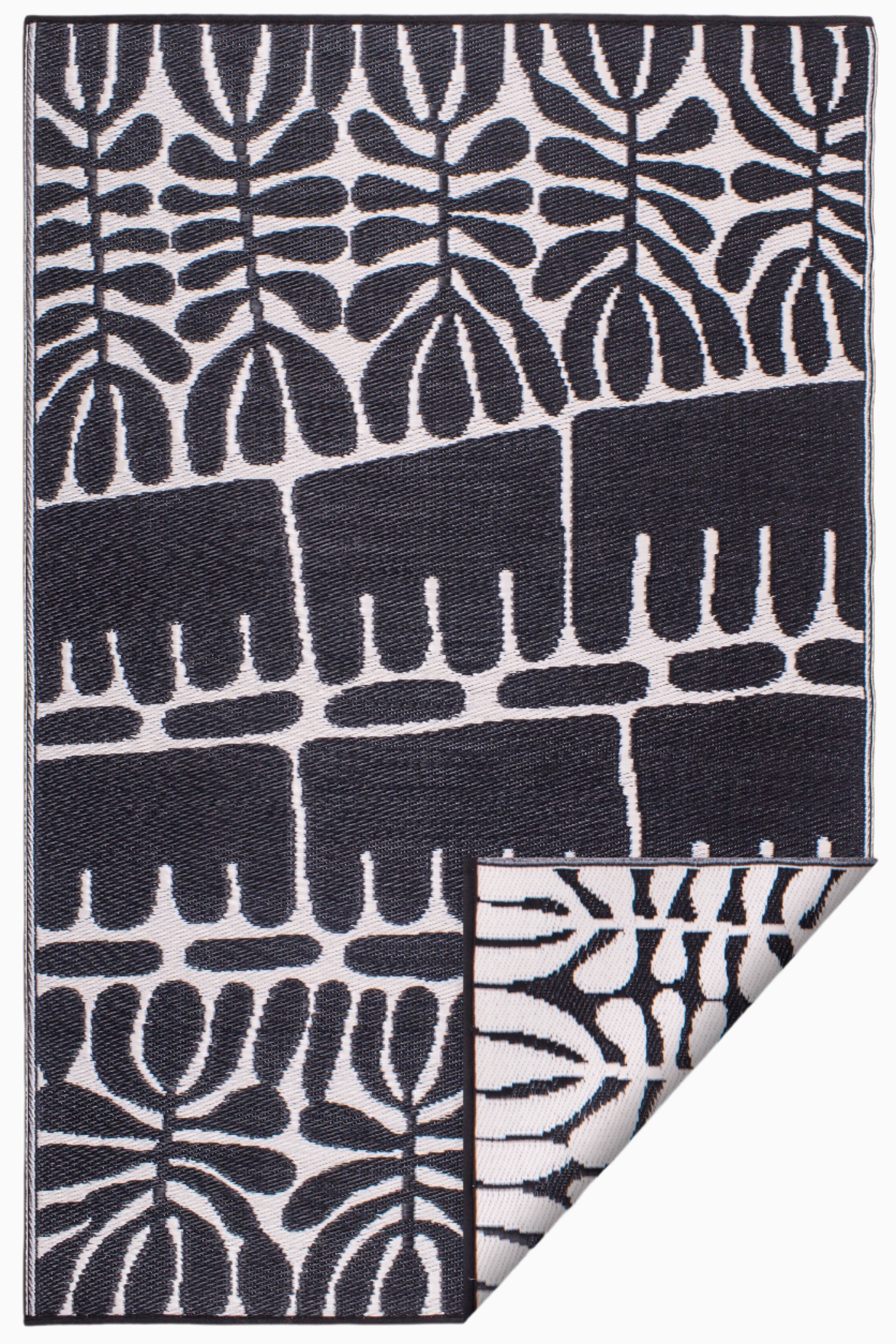 Serowe - Black & White Outdoor Rug For Patio
