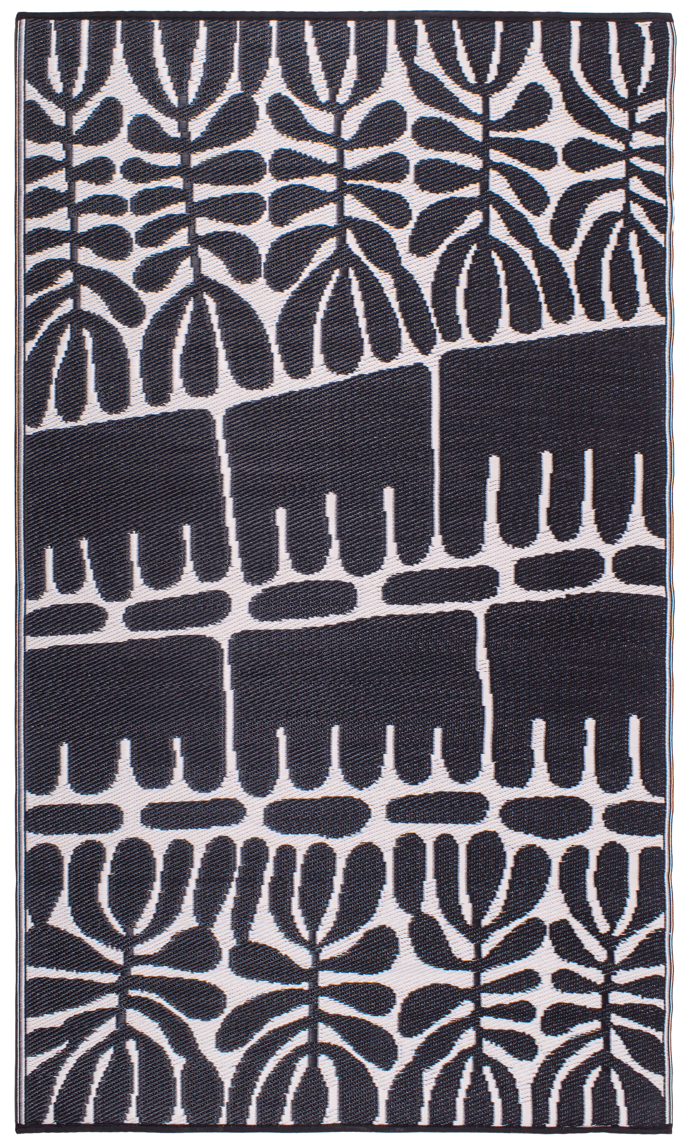 Serowe - Black & White Outdoor Rug For Patio