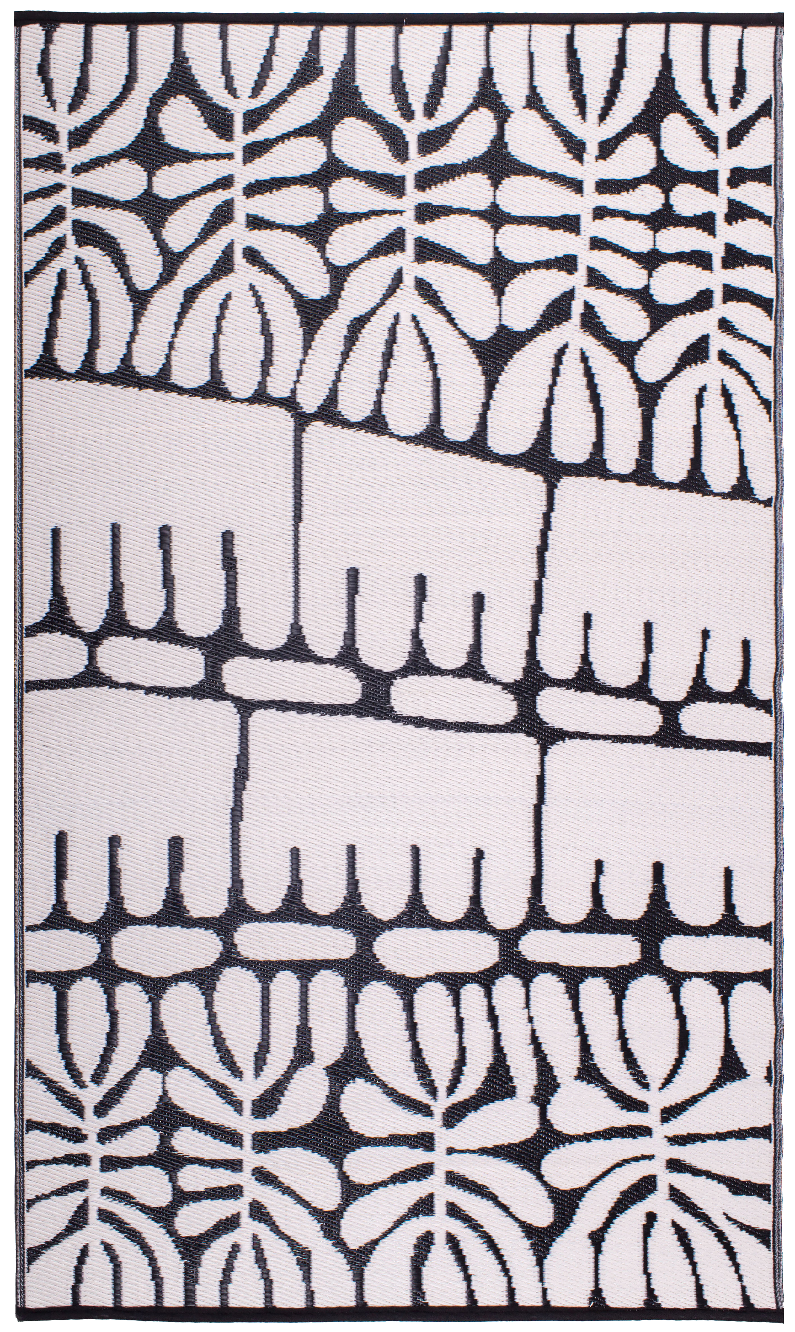Serowe - Black & White Outdoor Rug For Patio