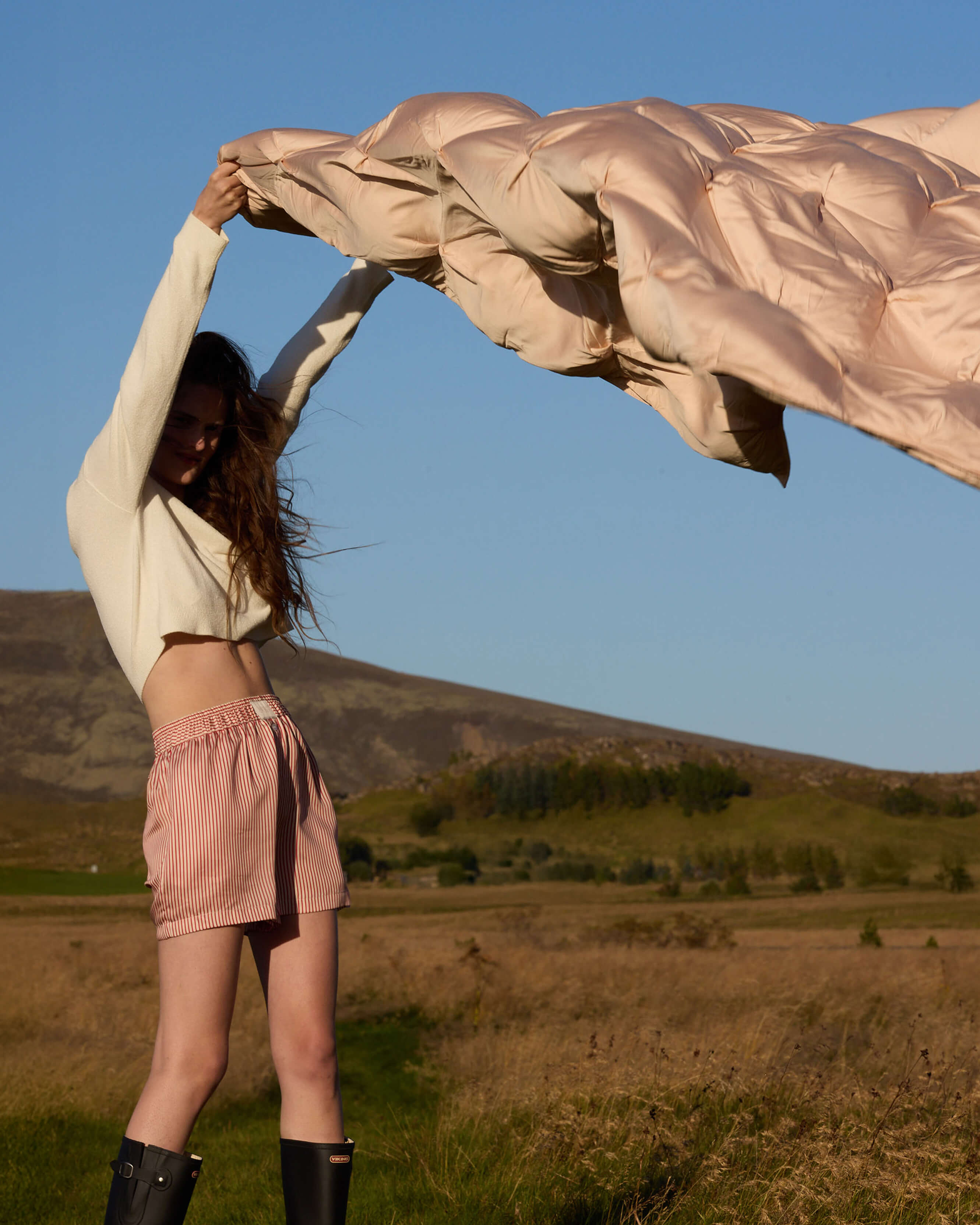 Silky Lyocell Striped Boxer Shorts