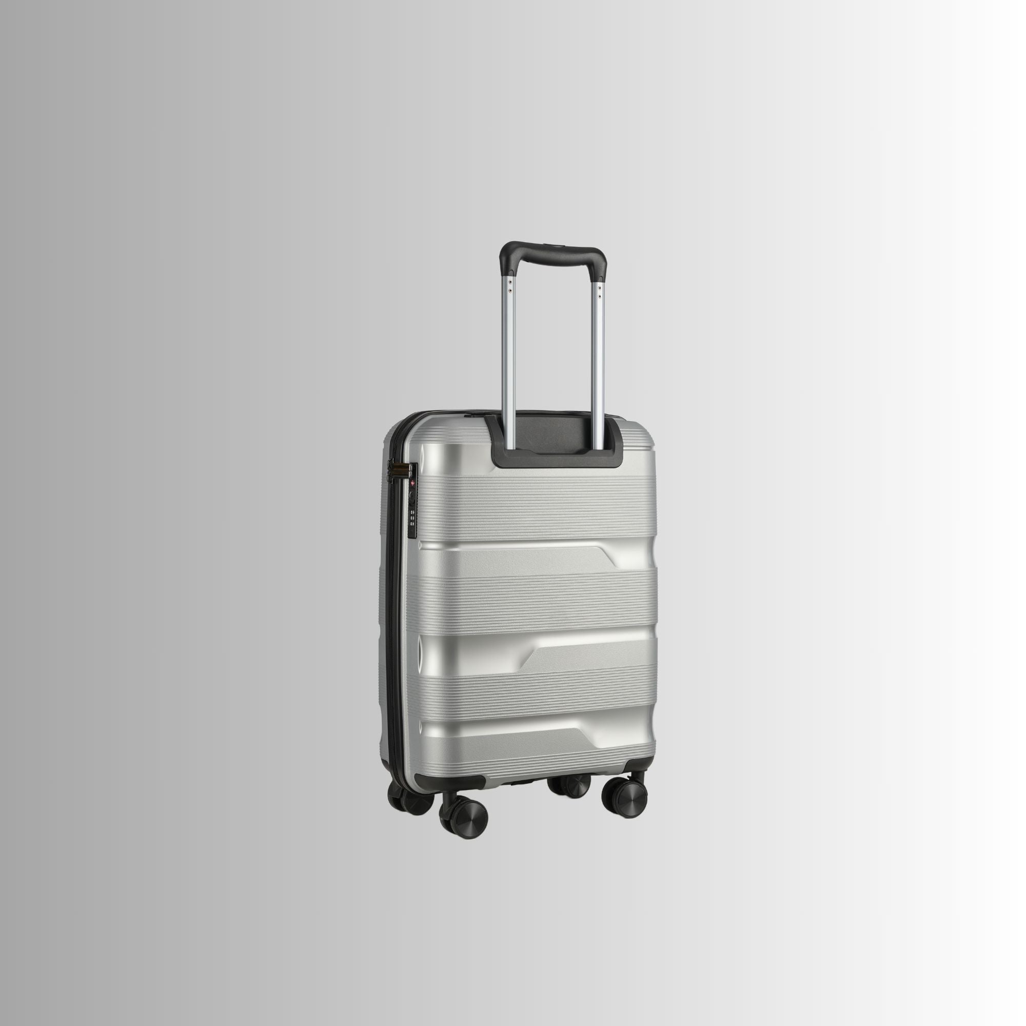 20-inch Silver Carry-on Hardcase Roller Luggage