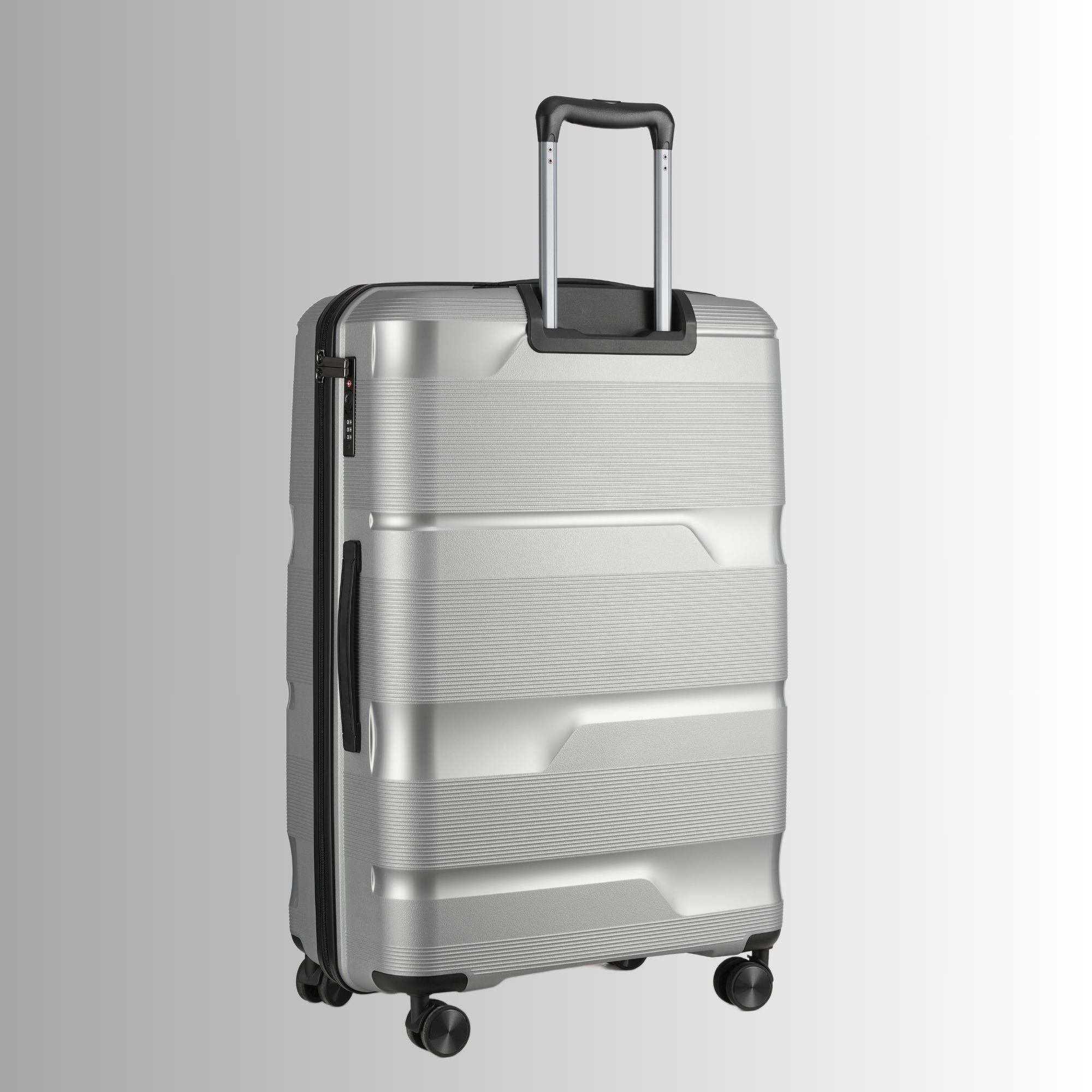 Silver Hardcase Roller Luggage Set (28', 24' And 20')