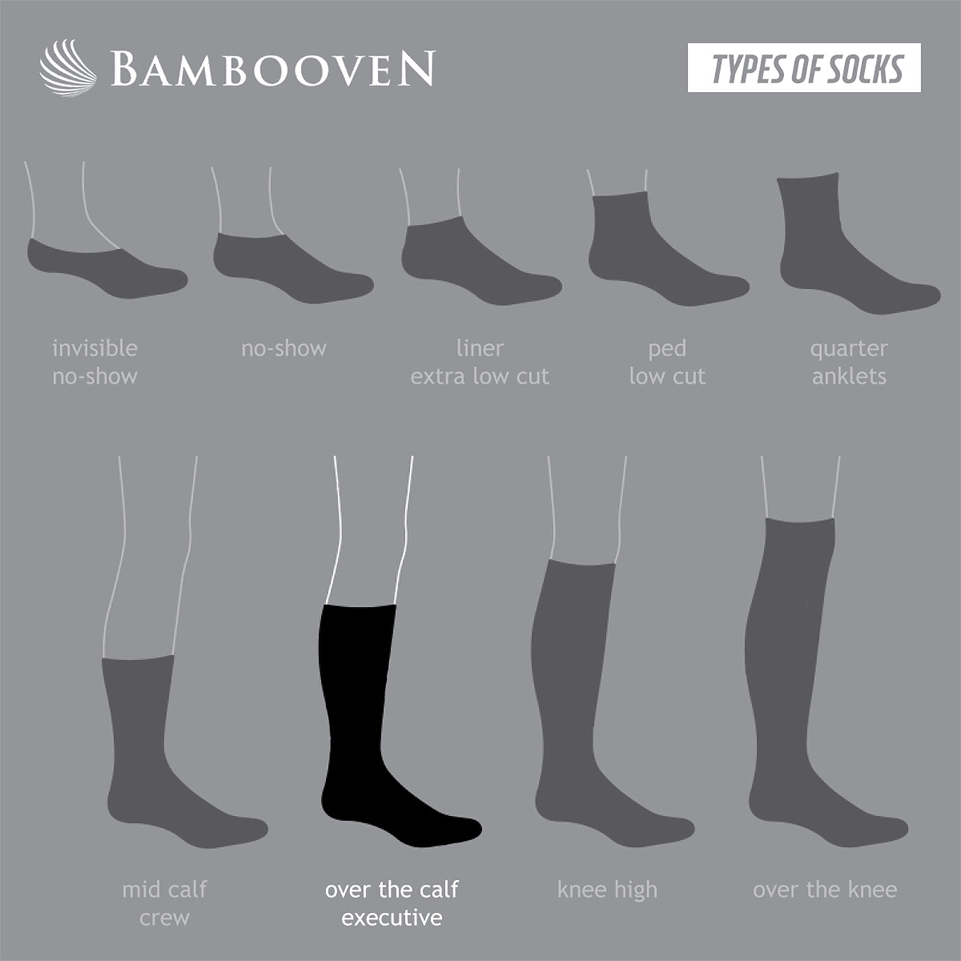 Men’s Bamboo Dress & Trouser Socks 6-pack - 635