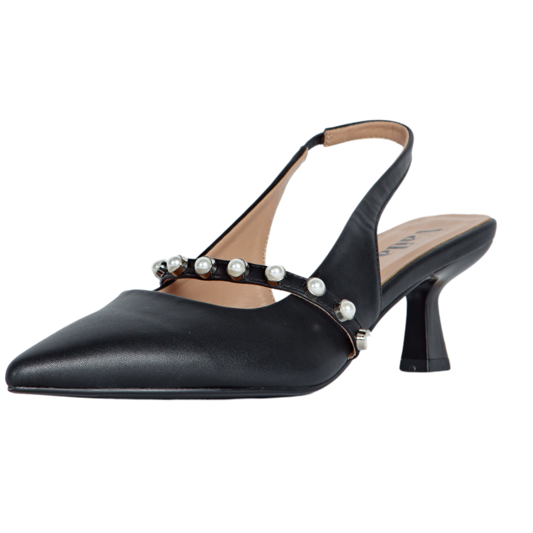 Sophia Slingback Pumps Black | Extended Sizing Only