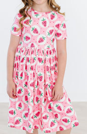 Strawberry Fields S/s Pocket Twirl Dress