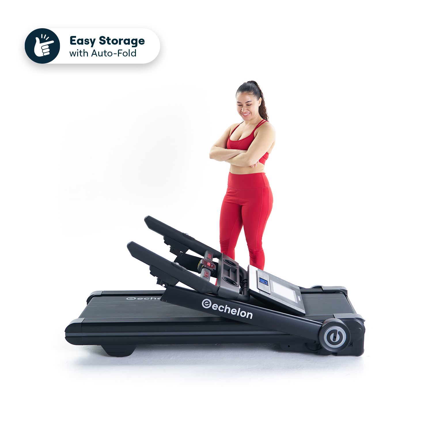 Echelon Stride-6 S™ 2026 Auto-fold Smart Treadmill W. 10″ Hd Touchscreen