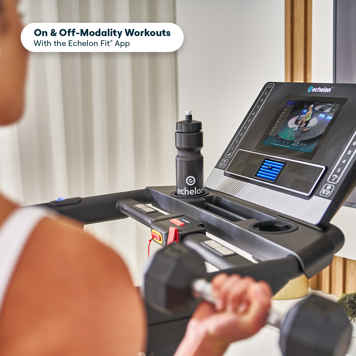 Echelon Stride-6 S™ 2026 Auto-fold Smart Treadmill W. 10″ Hd Touchscreen