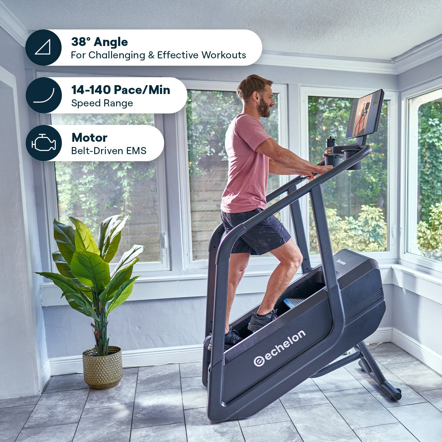 Echelon Summit Stairmill Home - 22″ Hd Touchscreen
