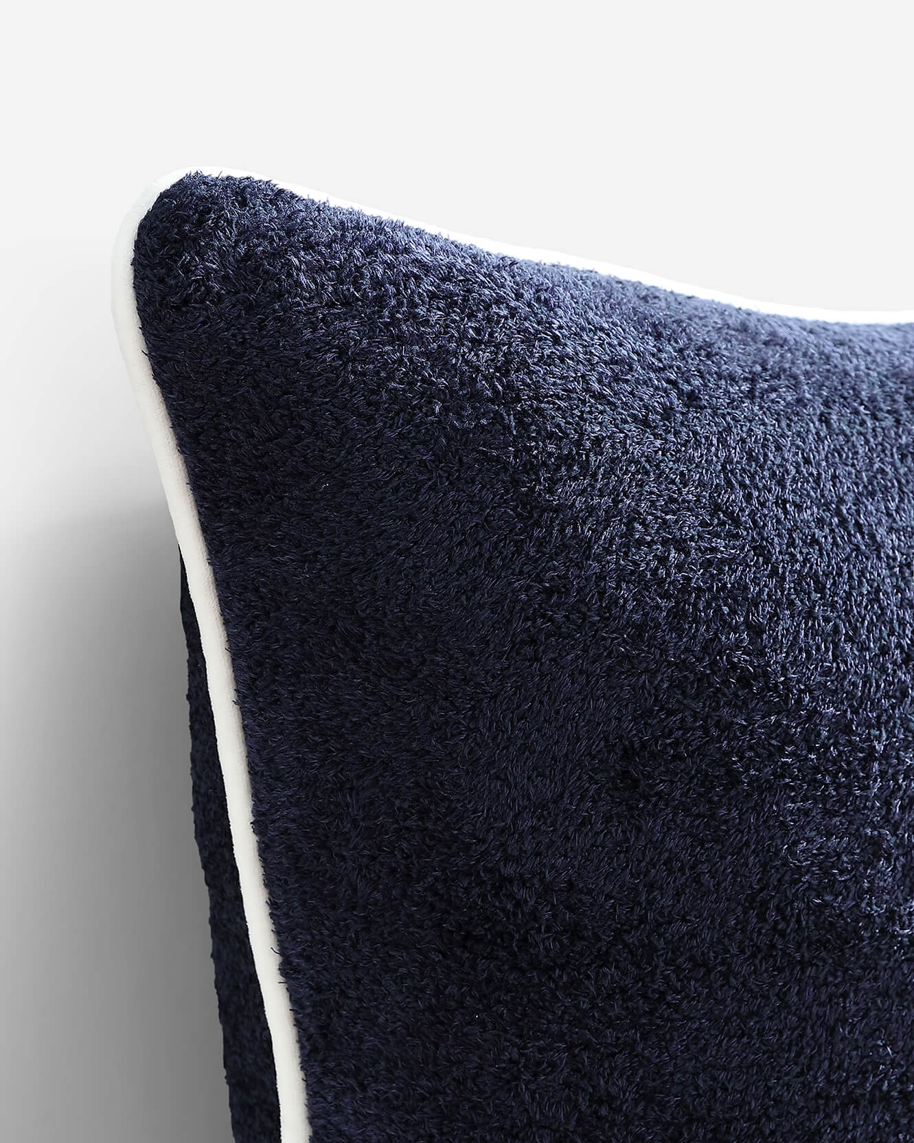 Cloud Silque Throw Pillow With Piping