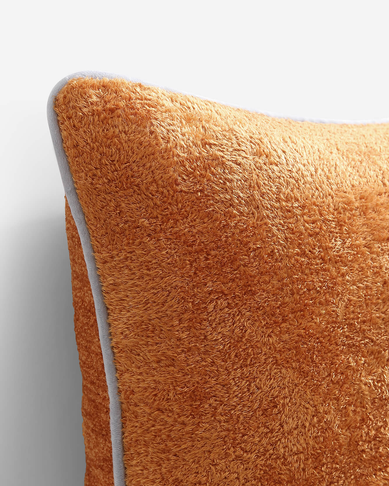 Cloud Silque Throw Pillow With Piping