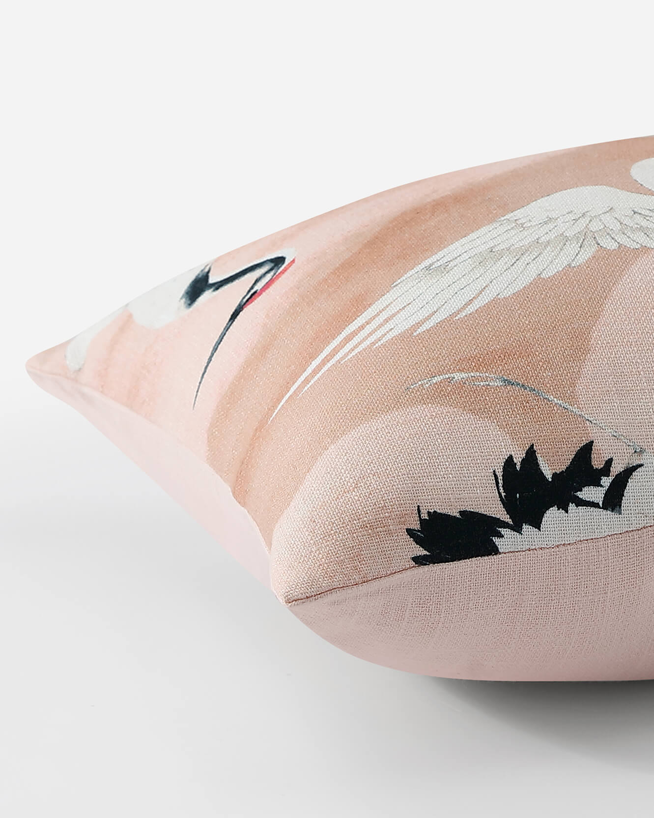 Crane In The Clouds Small Lumbar Pillow