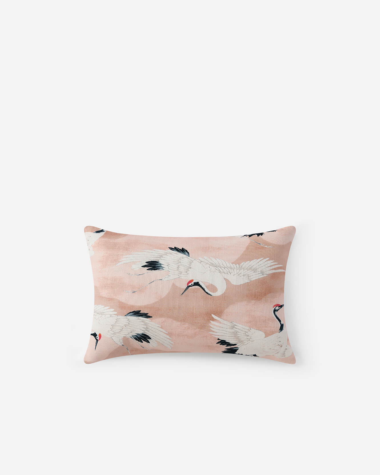 Crane In The Clouds Small Lumbar Pillow
