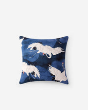 Crane In The Clouds Throw Pillow