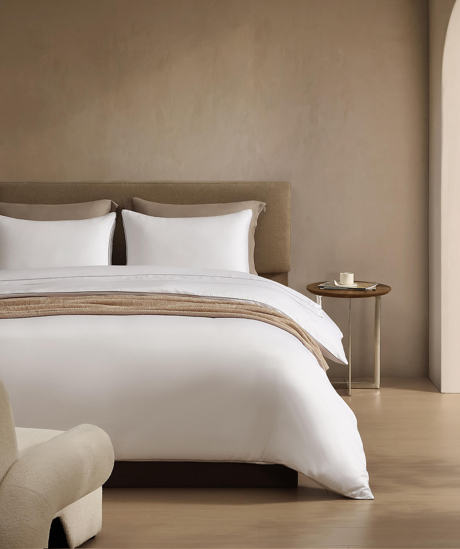 Lumière Luxe Sham Set with Piping