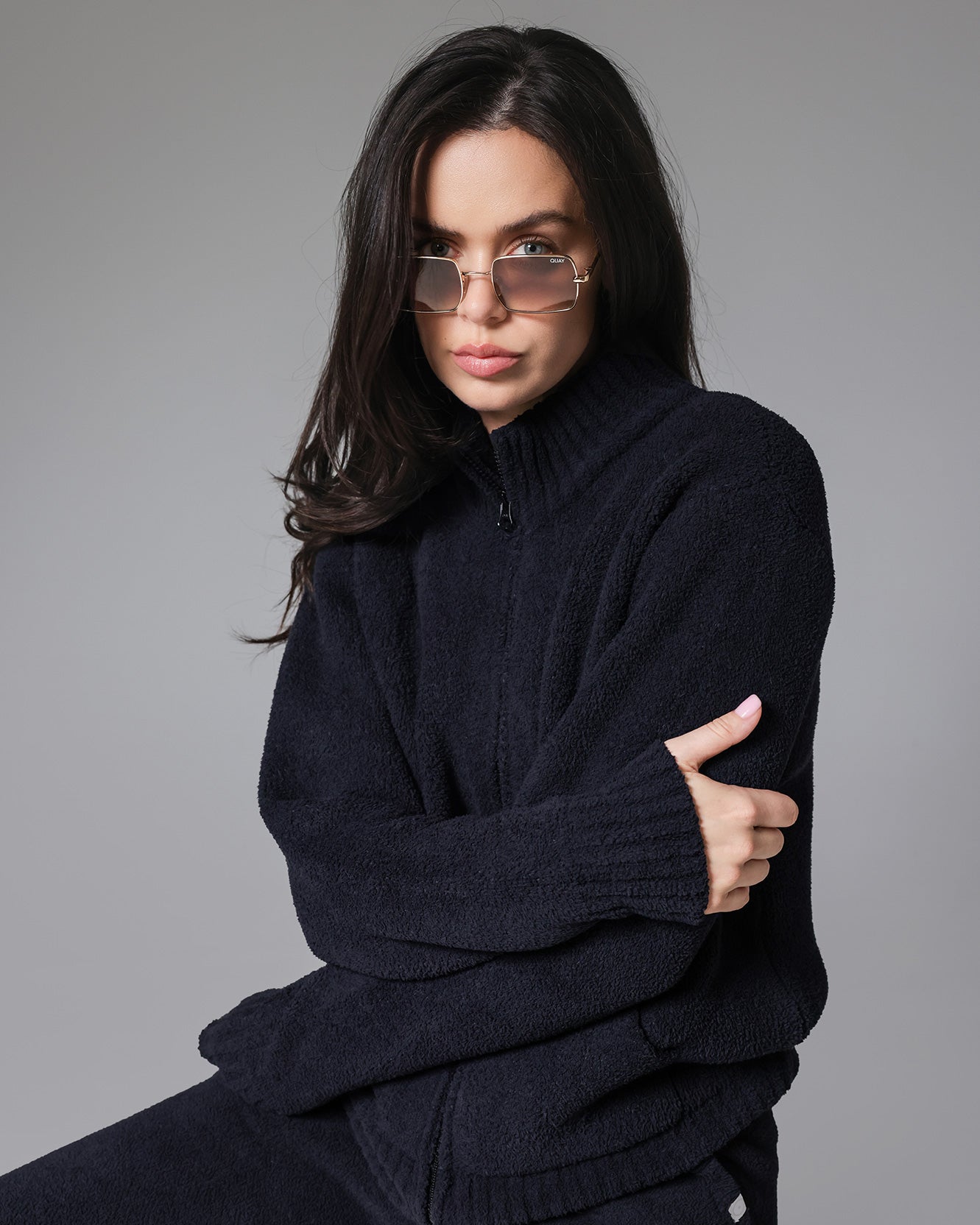 Snug Lite Mock Neck Zip-up