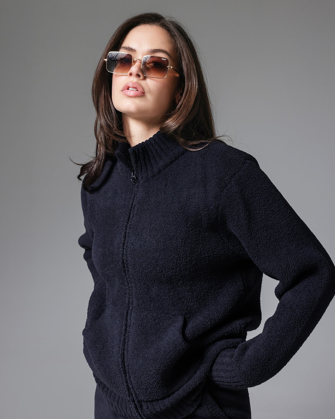 Snug Lite Mock Neck Zip-up