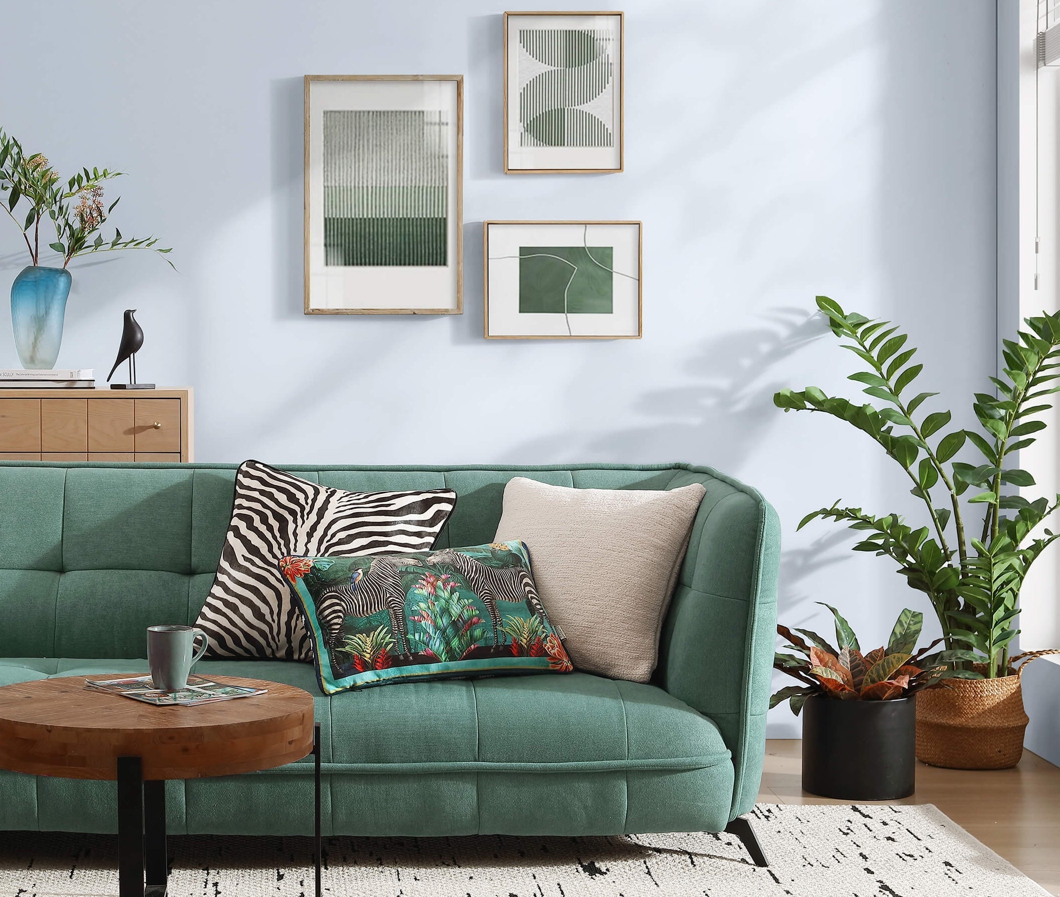 Vintage Zebra Small Lumbar Pillow | Last Chance